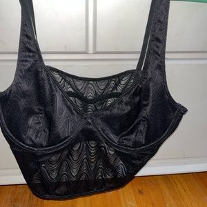 Black Hollister bustier